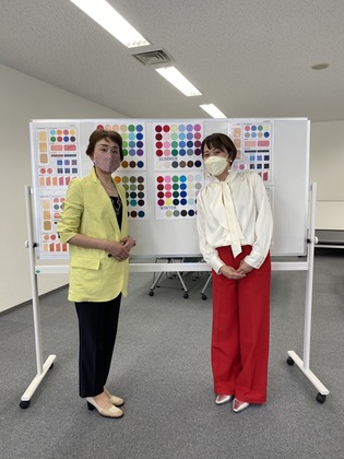 パーソナルカラー診断で・・